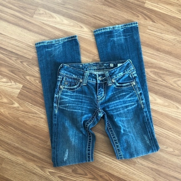 Miss Me Bootcut Denim Jeans Size 25 - Picture 4 of 16